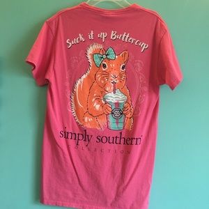 SIMPLY SOUTHERN PINK TEE